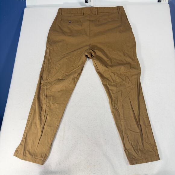 Old Navy Brown Khaki Pants W40x L32 Built In Flex Athletic Stretch Biz Casual - Picture 3 of 12
